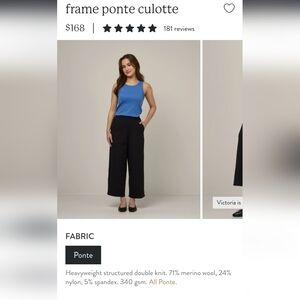 Wool& Frame ponte Culotte